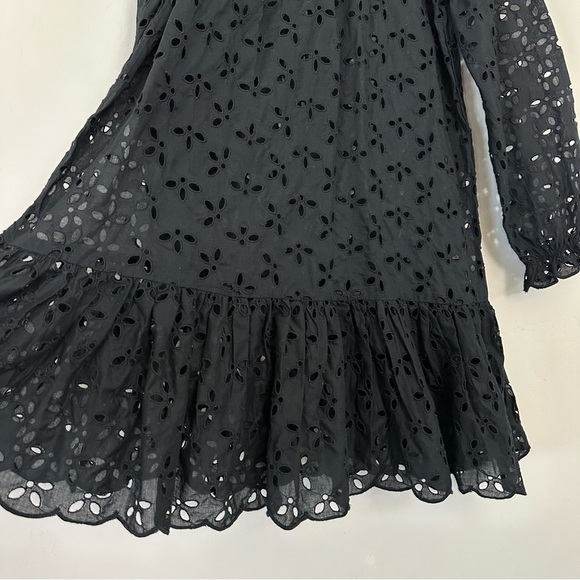 J.Crew Ruffleneck Eyelet Mini Dress - Picture 7 of 9